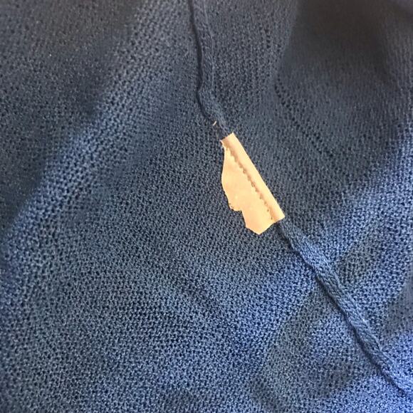 NEW Soft Surroundings Sheer Open Front Blue Cardigan Women's Size XL - Picture 5 of 6